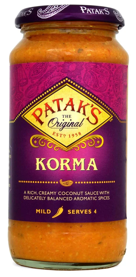 Pataks Korma Sauce Glas 450g - Foodie Fusion Way